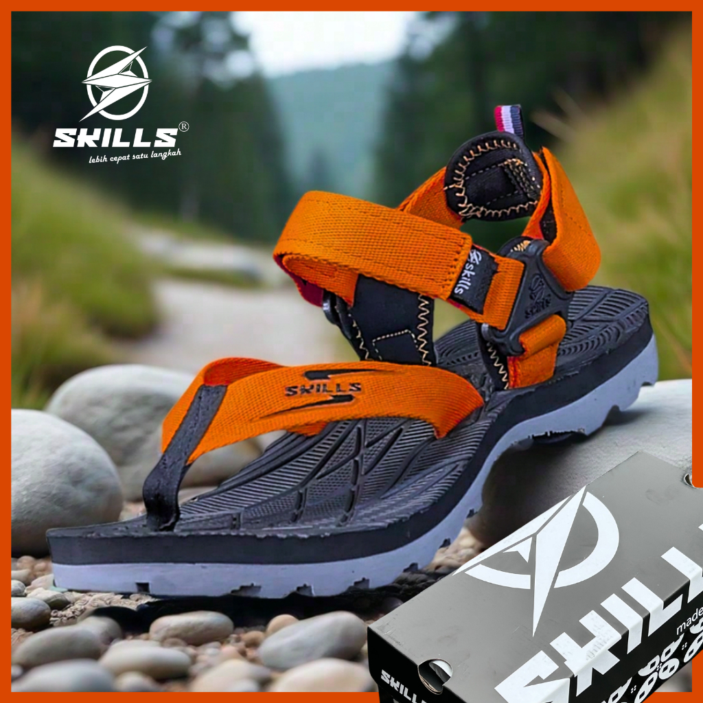 SKILLS Sandal Pria Gunung Rinjani Anti Licin Titanium
