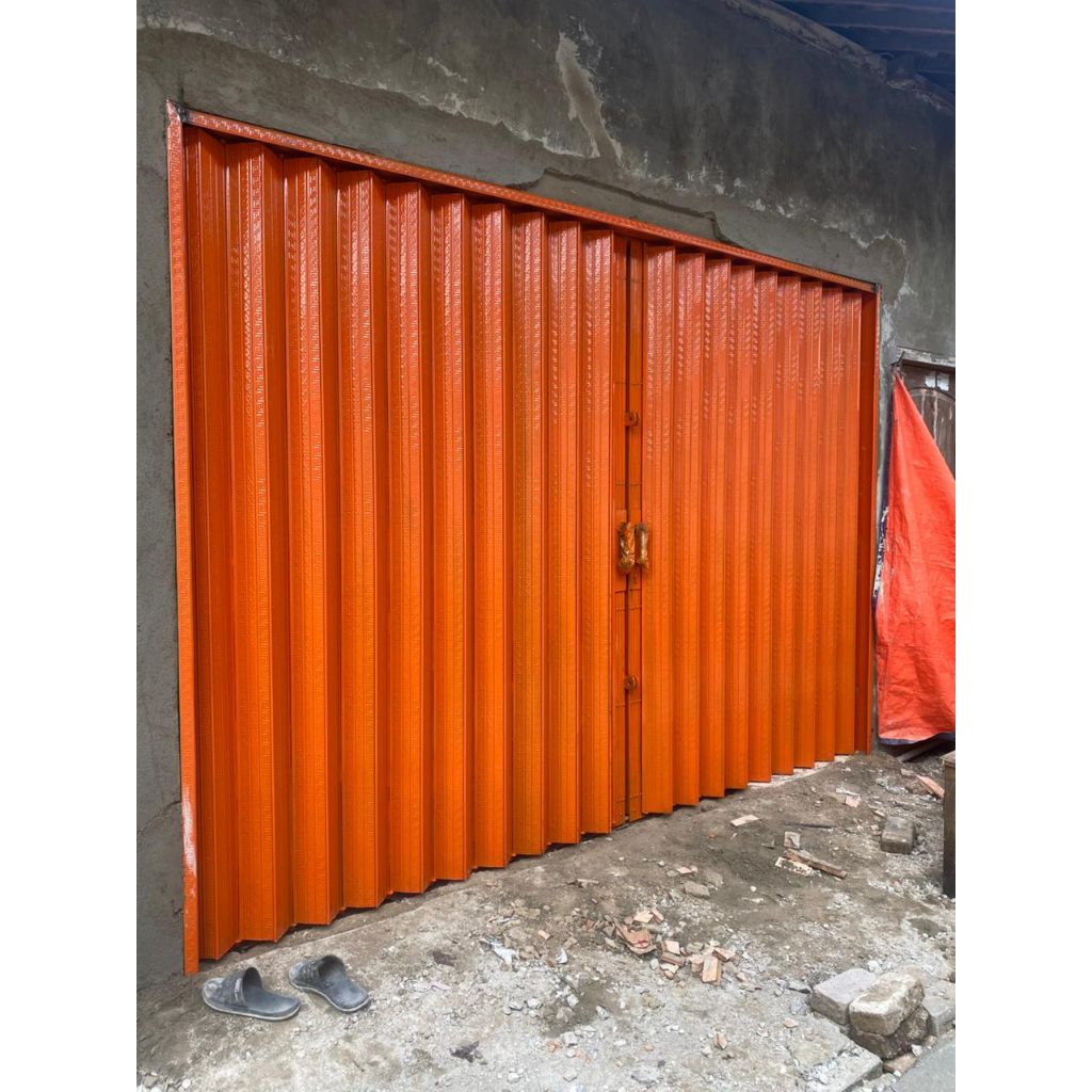 Pintu Rolling Door Folding Gate Pintu Pengaman Ruko Kios Garasi Pintu Lipat Besi Folding Gate Pintu 