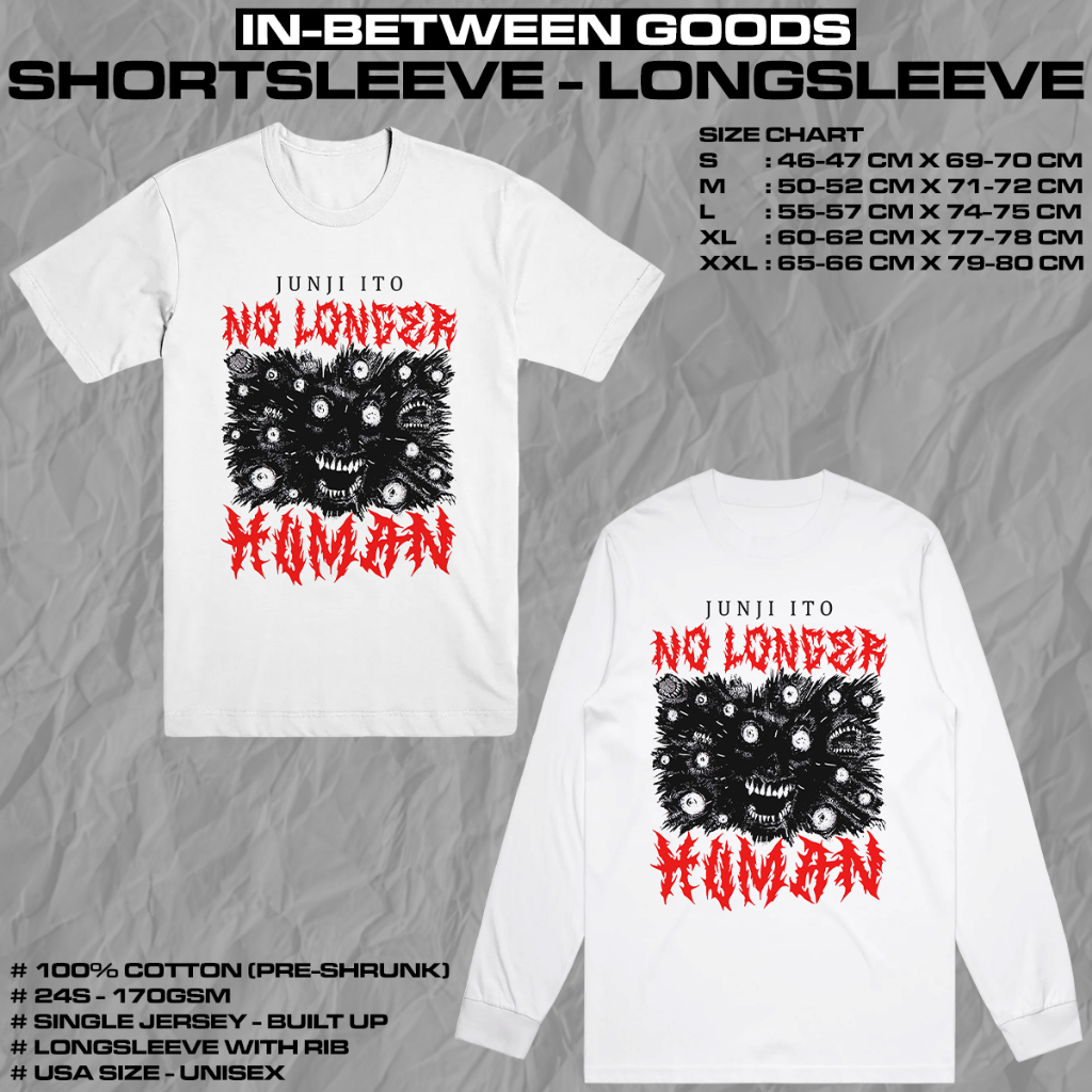 JUNJI ITO - NO LONGER HUMAN | T-SHIRT | LONGSLEEVE | ANIME MERCH