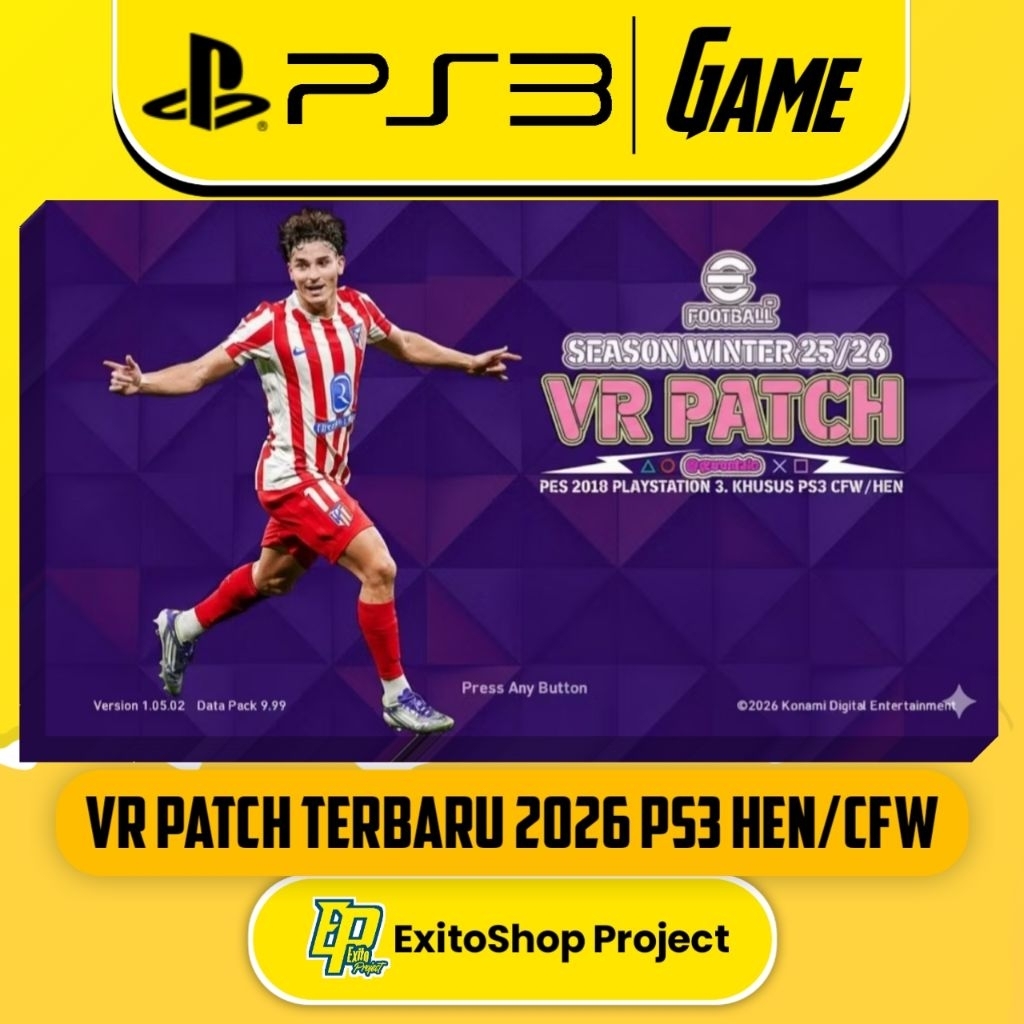 PES 2026 VR PATCH PS3 WINTER FEBRUARI 2026