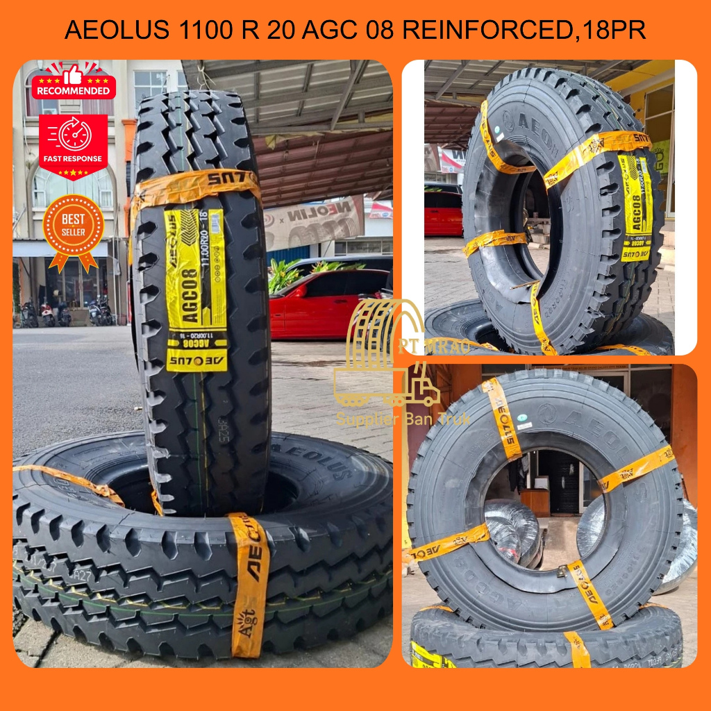 BAN KAWAT AEOLUS 1100 R 20 AGC 08 REINFORCED (BERAT, KUAT, COCOK UNTUK TAMBANG DLL)