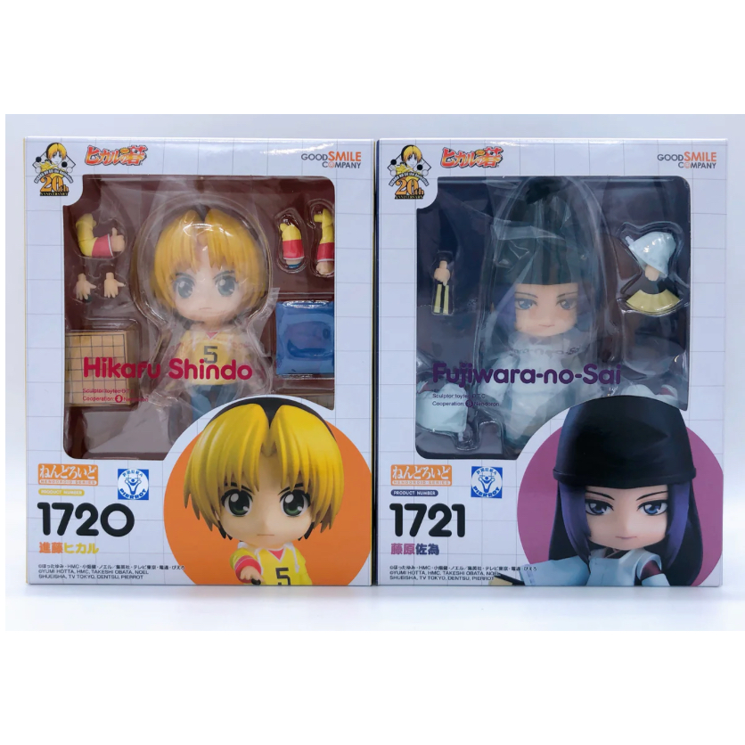 NENDOROID SET OF HIKARU SHINDO & FUJIWARA NO SAI - HIKARU NO GO 1720 1721