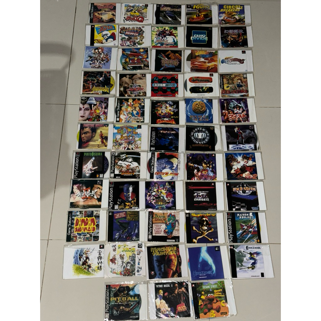 Sony Playstation 1 CD Kaset Game PS1 53 Games