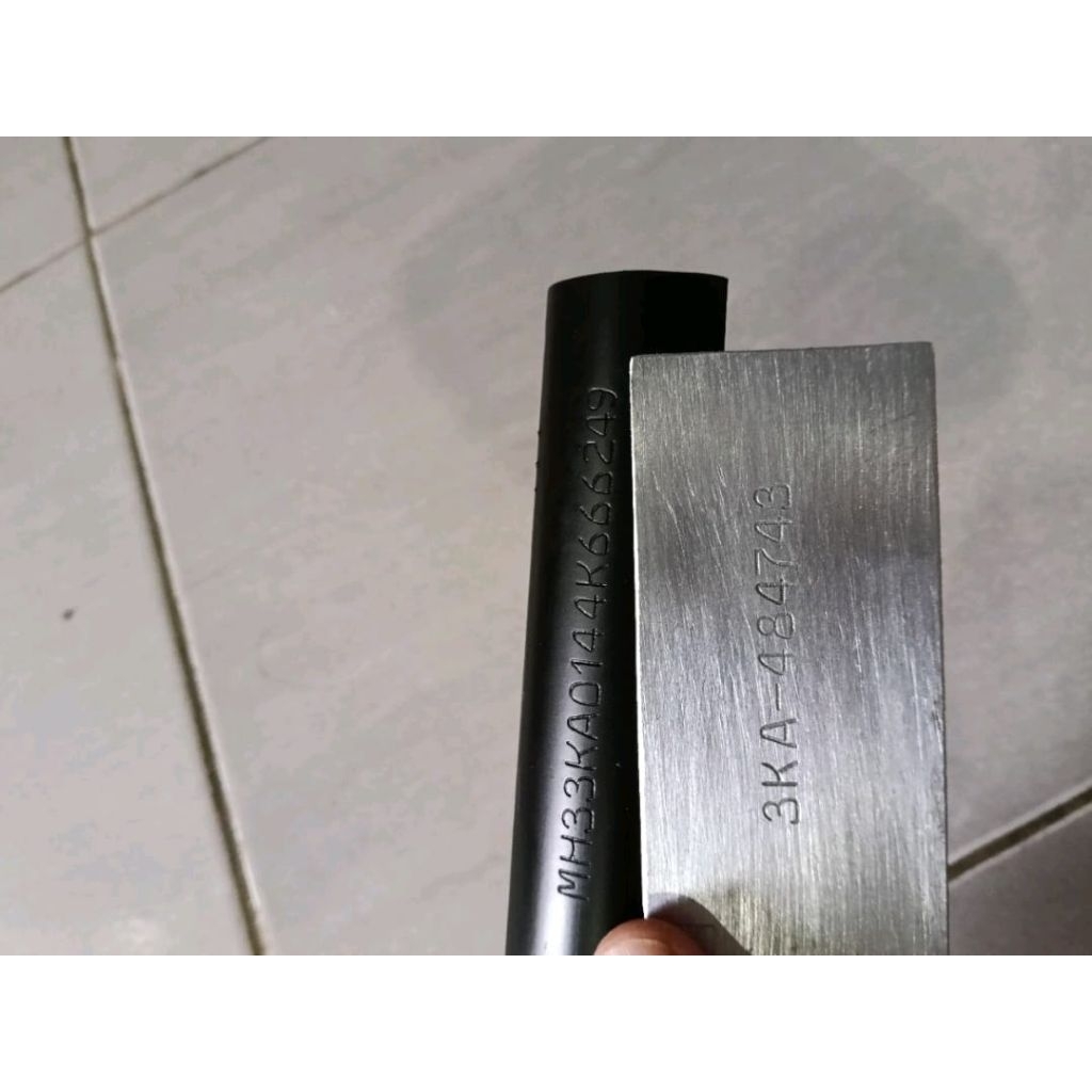 ketok nomer rangka dan mesin satu set motor