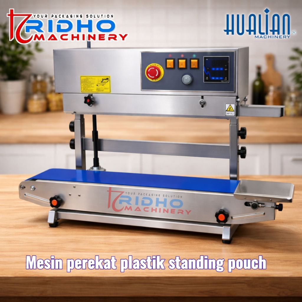 Mesin Continuous Band Sealer Frb-770 Hualian mesin press plastik standing pouch