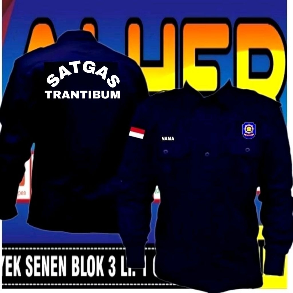 ready stok full bordir satuan kemeja satpol PP baju satpol PP seragam Satpol PP Pdh satpol PP kemeja