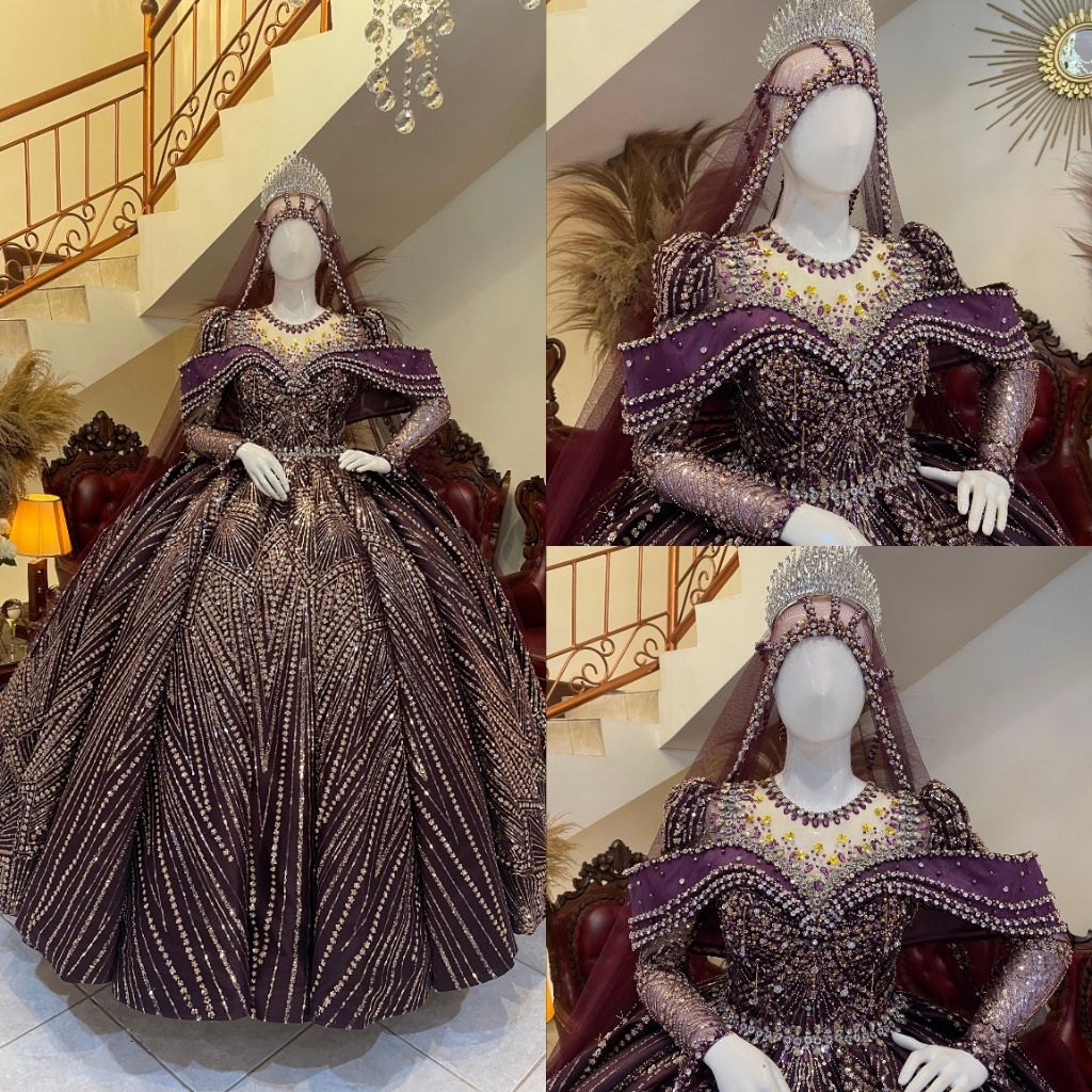 Gaun pengantin terbaru | Gaun pengantin | Gaun pengantin muslimah | Gaun pengantin mewah elegan