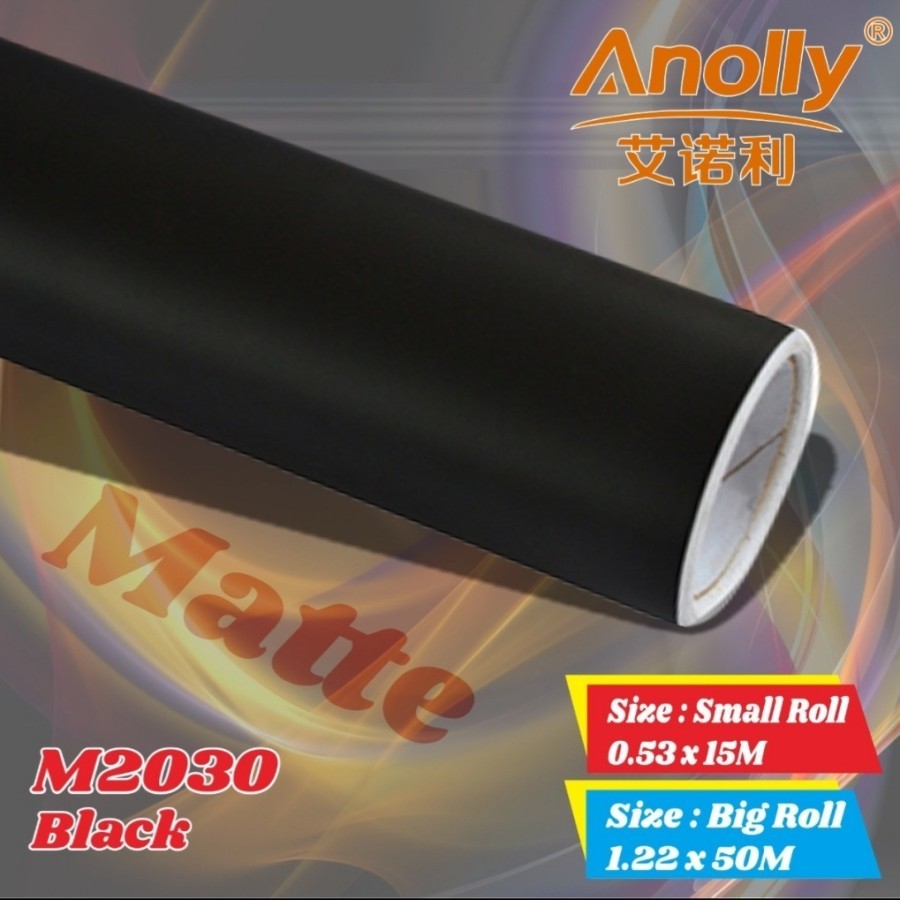 Sticker Stiker Skotlet Hitam doff Anolly M2030 lebar 50cm harga meteran