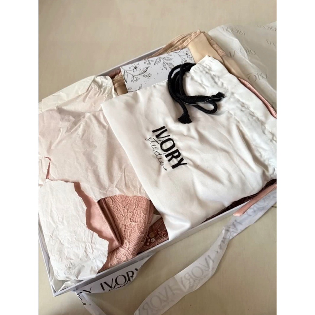 NEW Ivory Studio RTW Kalinka Rosegold Corset Dress