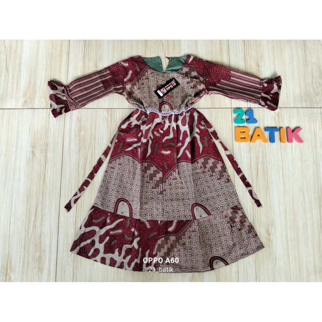 gamis batik anak 4-5 tahun/gamis anak murah