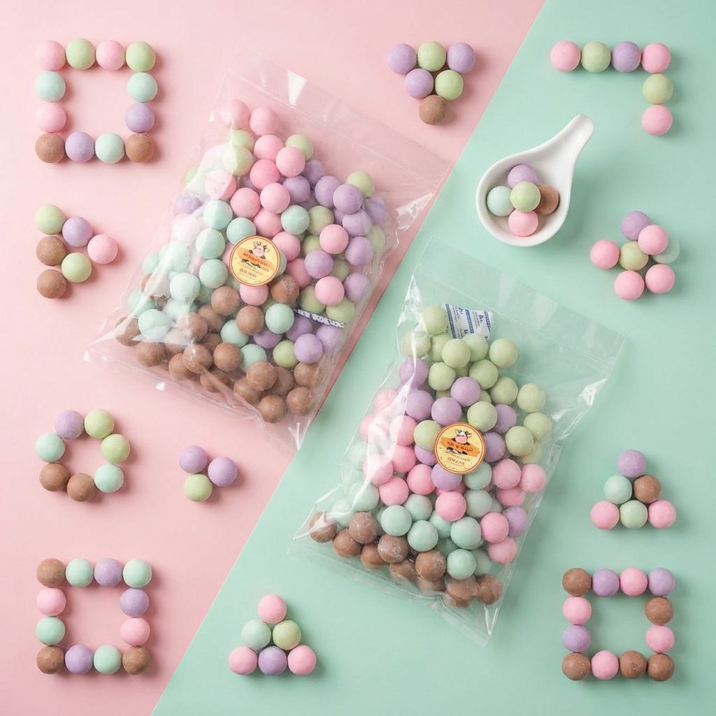 [RASA PREMIUM] GROSIR Bola Susu Kiloan | JUMBO | Banyak Rasa | PERASA BUBUK | Bola Susu Onty Asti | 