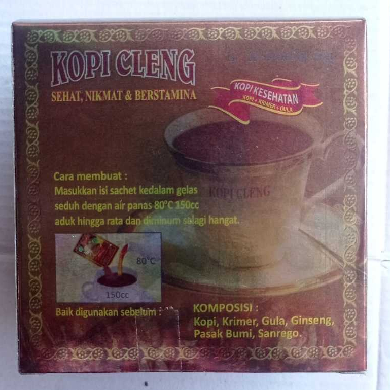 10 Sachet Kopi Cleng Original - Membantu Meningkatkan Stamina