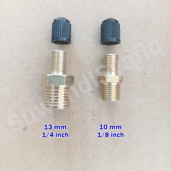 nepel pentil angin untuk tabung kompresor atau minyak kompor