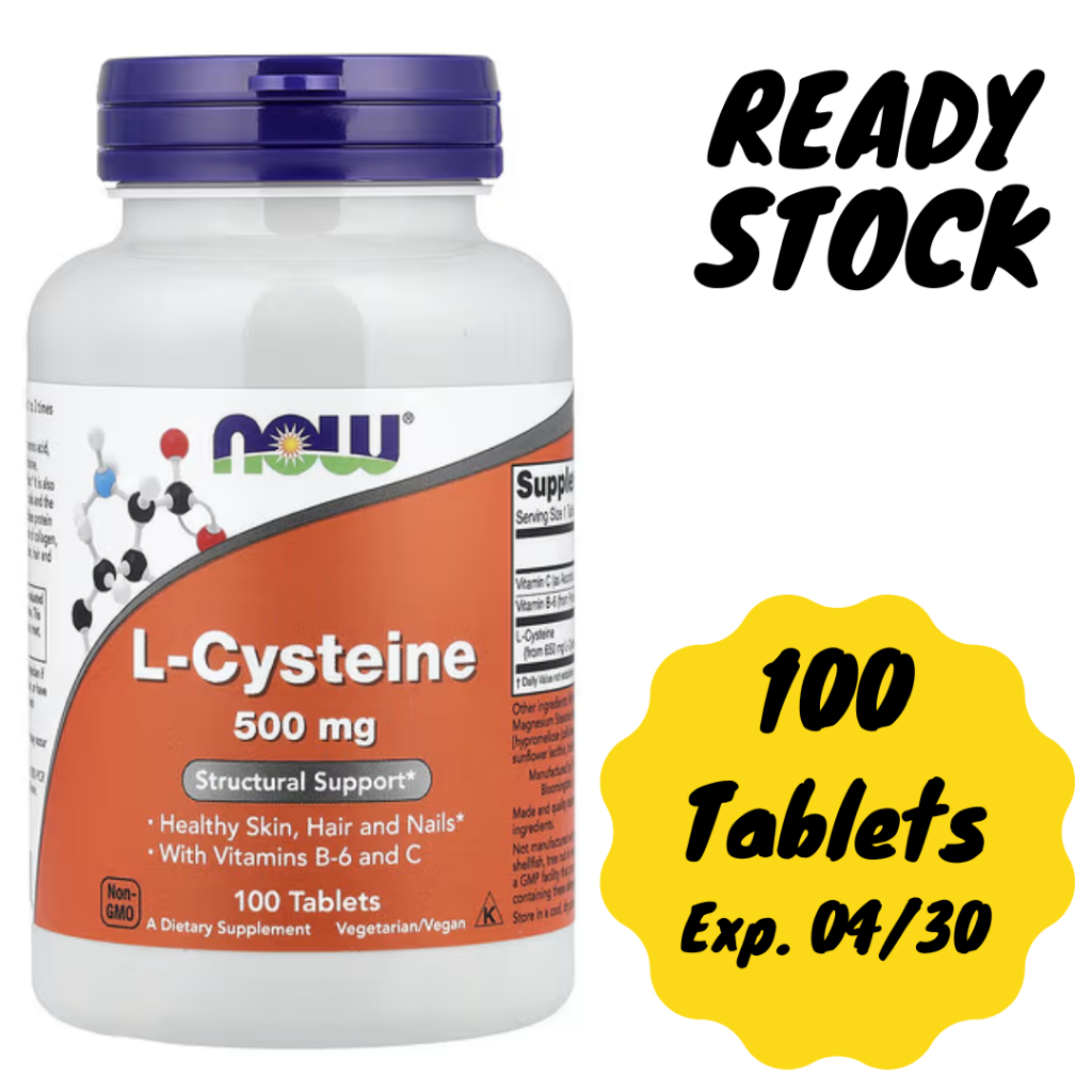 NOW L-Cysteine 500 mg 100 Tablets