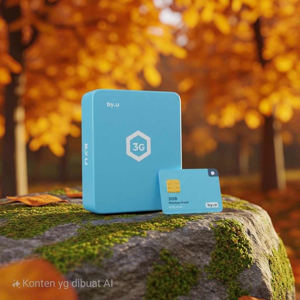 KARTU PERDANA BY.U KUOTA 3GB(SEGEL DAN USAGE)