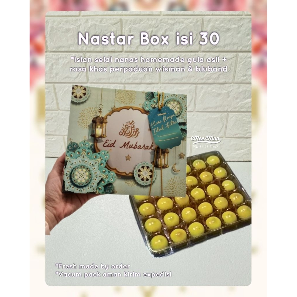 Nastar Box isi 30 Eid Al Fitr Hampers gift hantaran Lebaran kue kering/cookies/nastar wisman lumer