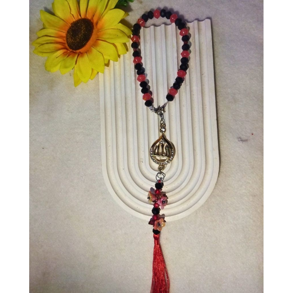 Hiasan mobil 2in1 | Tasbih kekinian