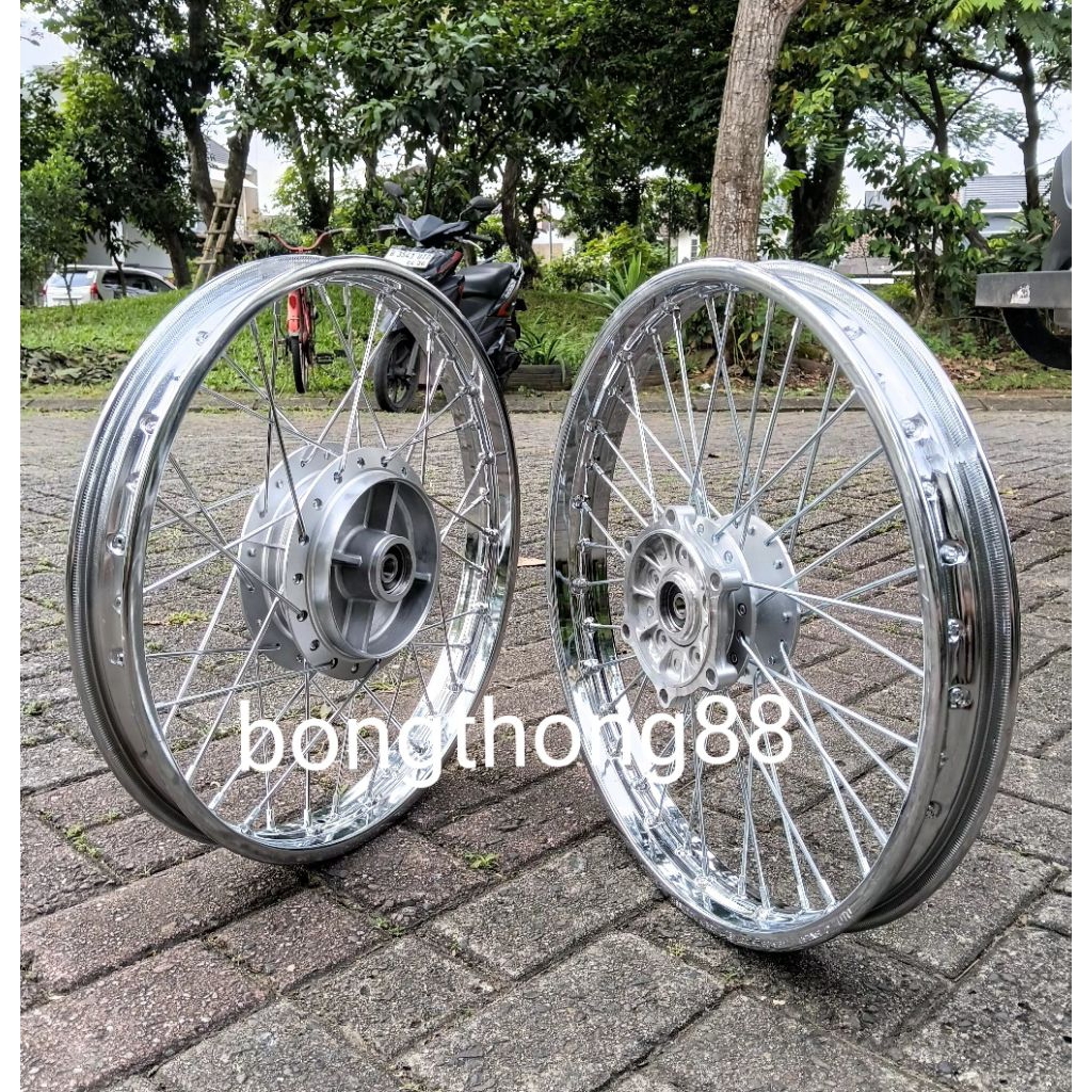 Paketan Velg  did Besi Honda Cb Verza Verza ring 17 18 160 160 Tromol Silver Jari2 Ruji Set Bonus Ad