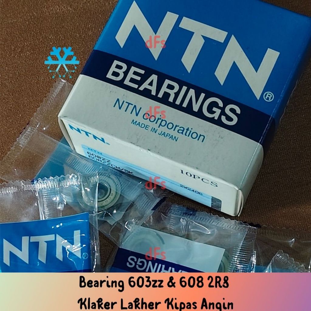 Bearing 608zz dan 608 2RS Klaker Lakher Kipas Angin