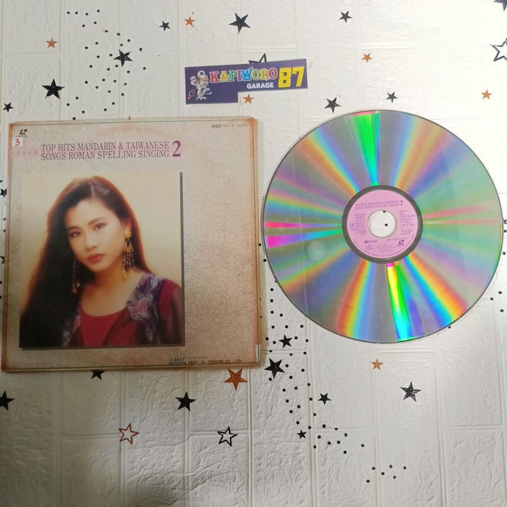 KASET LASER DISC,,,, TOP HITS MANDARIN & TAIWANESE SONGS ROMAN SPELLING SINGING 2
