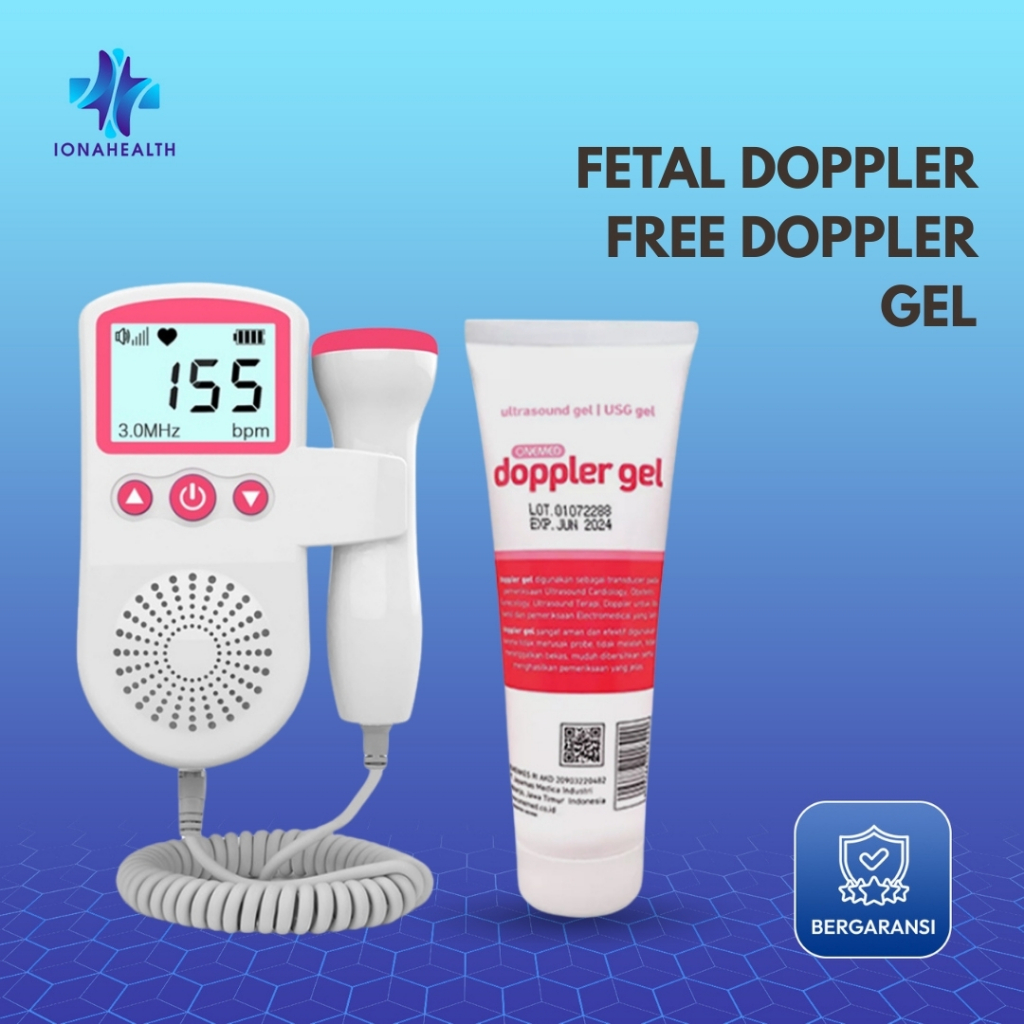 Fetal Doppler Pendetaksi Detak Jantung Janin + Free Gel Ultrasound Dan Baterai / Fetal Doppler Taff 