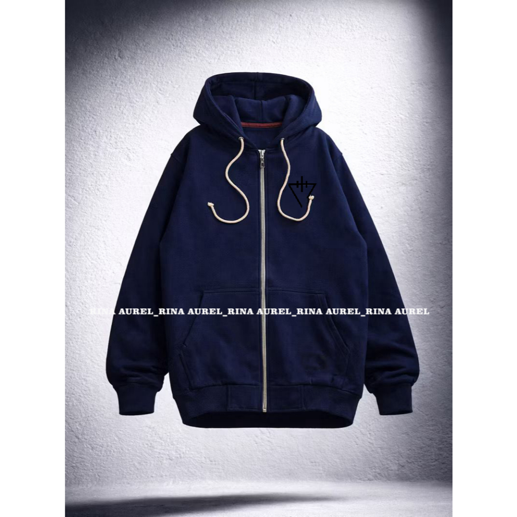 (COD)Jaket Hoodie ZIPPER Pria Wanita Dewasa Bahan Katun Twil Tebal Terlaris