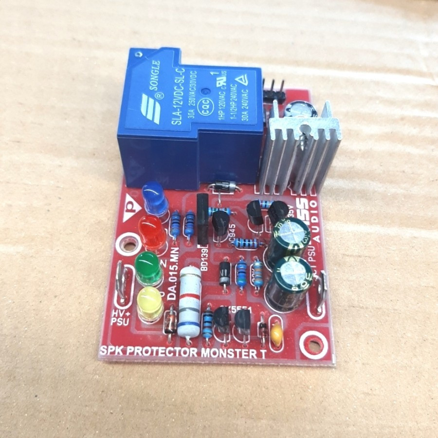 Kit speaker protektor mono 30 Amper pcb fiber