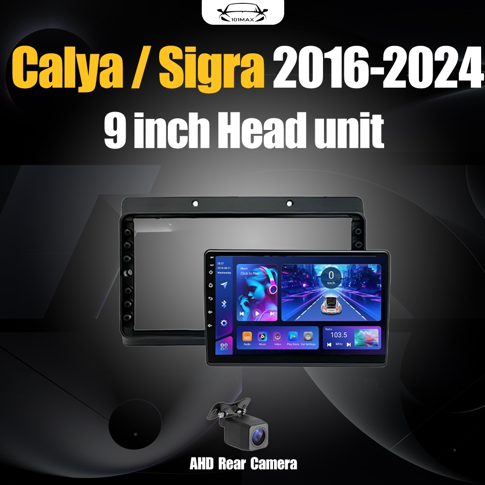 Android 15 Head Unit 9" IPS For Toyota Calya/Sigra 2016-2024 Head Unit 8 Chip Nuklir 8+64GB/8+128GB 