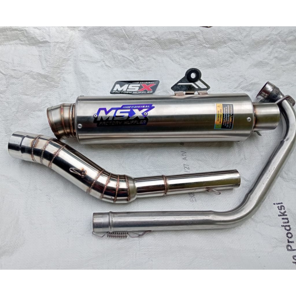 knalpot original msx jumbo cantol dos buat motor jrm satria fu vixion cbr thunder Jupiter mx king mp