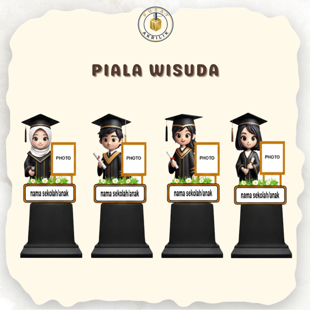 SOUVENIR WISUDA SOUVENIR PLAKAT WISUDA AKRILIK TK/PAUD KENANG KENANGAN WISUDA ANAK