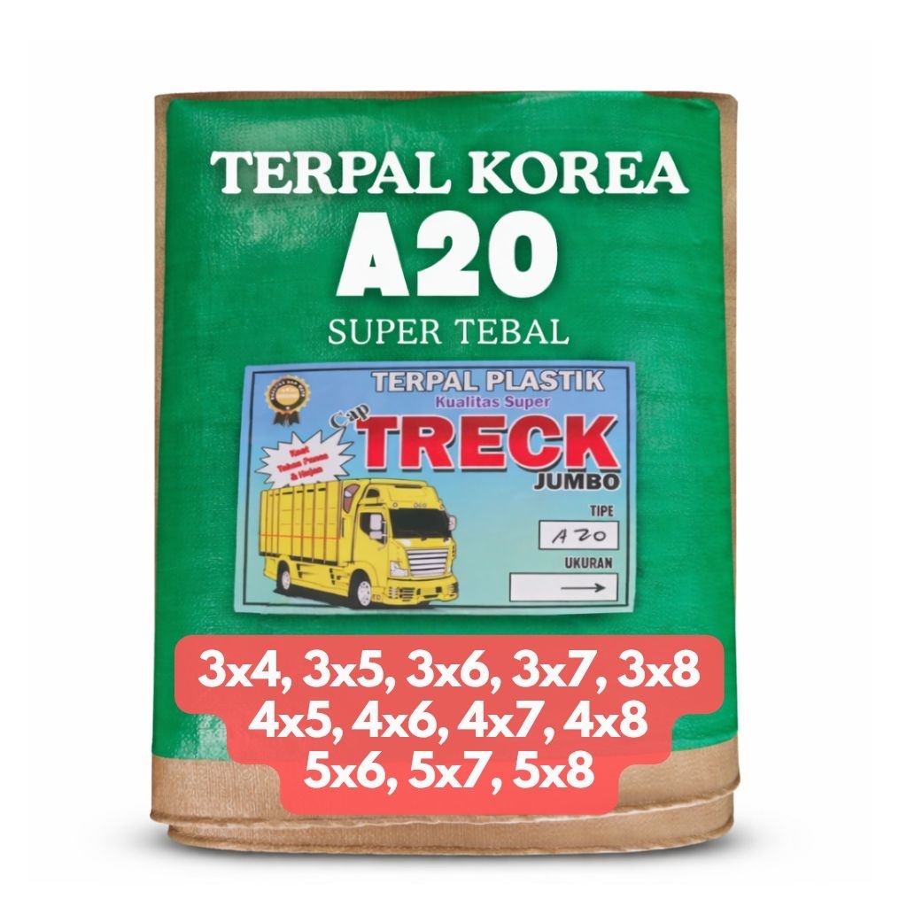 Terpal Plastik A20 A8 A5 Super Tebal Ukuran 3x4 3x5 3x6 3x7 4x6 4x7 5x6 Kualitas Premium (Ready Stok