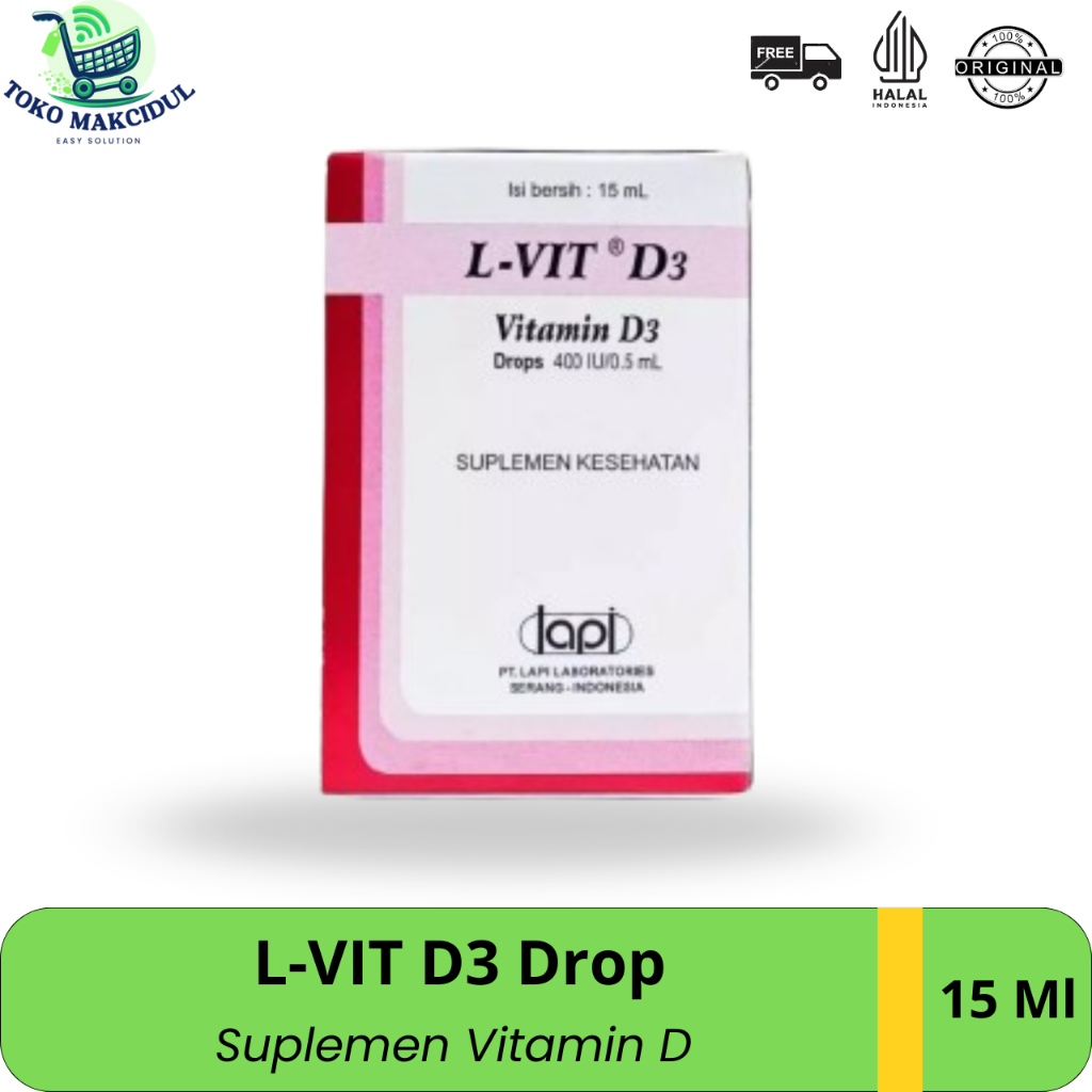 L-VIT D3 DROP / VITAMIN D, Vitamin D3 Bayi, Anak