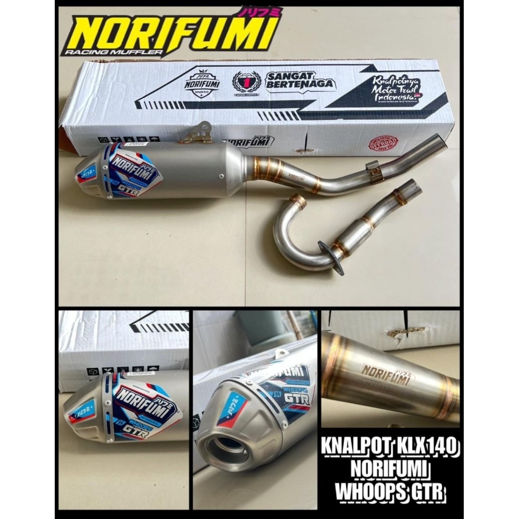 knalpot kawasaki klx 140 norifumi whoops gtr
