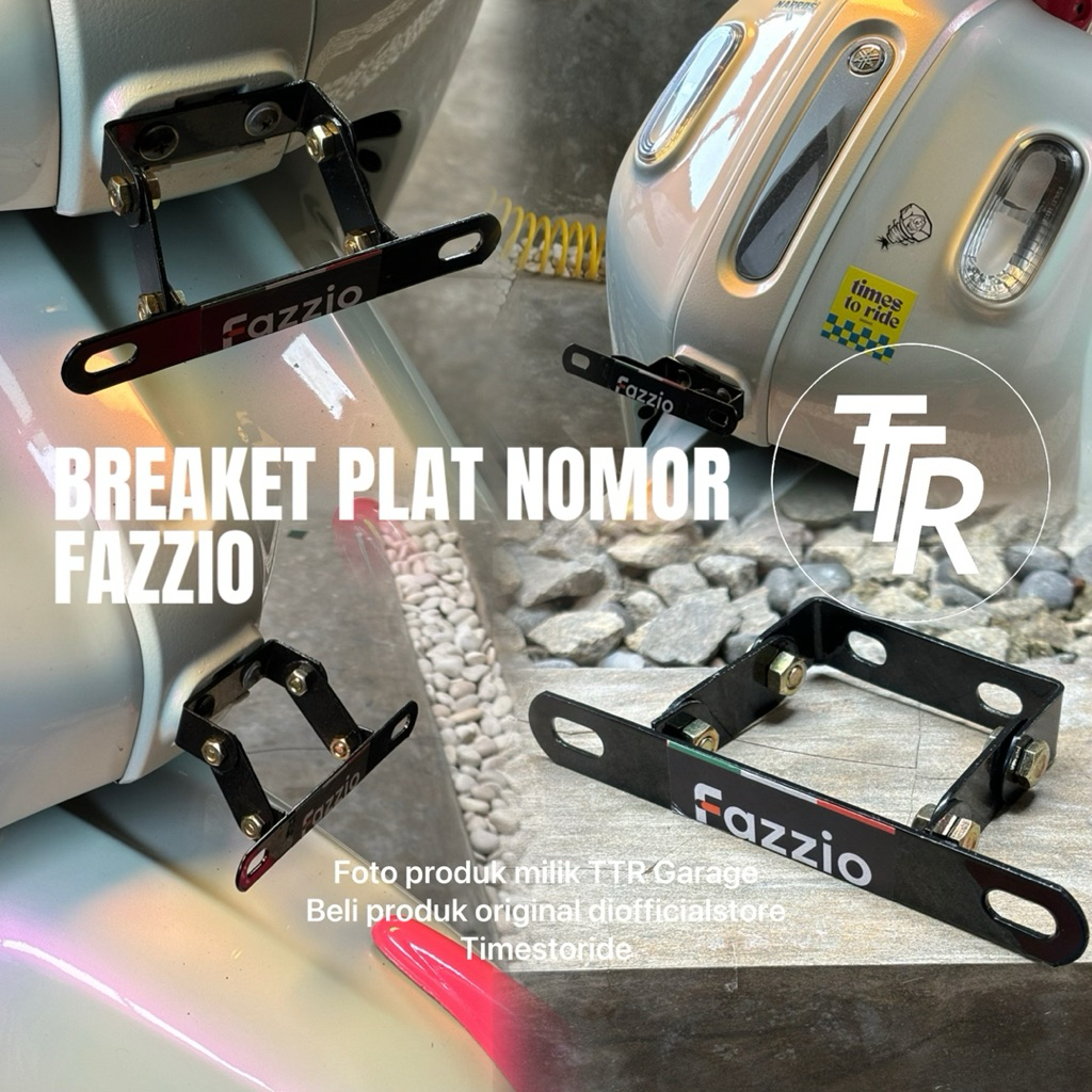 Dudukan plat nomor flaxible yamaha fazzio | breaket plat nomor yamaha fazzio | dudukan plat nomor mo