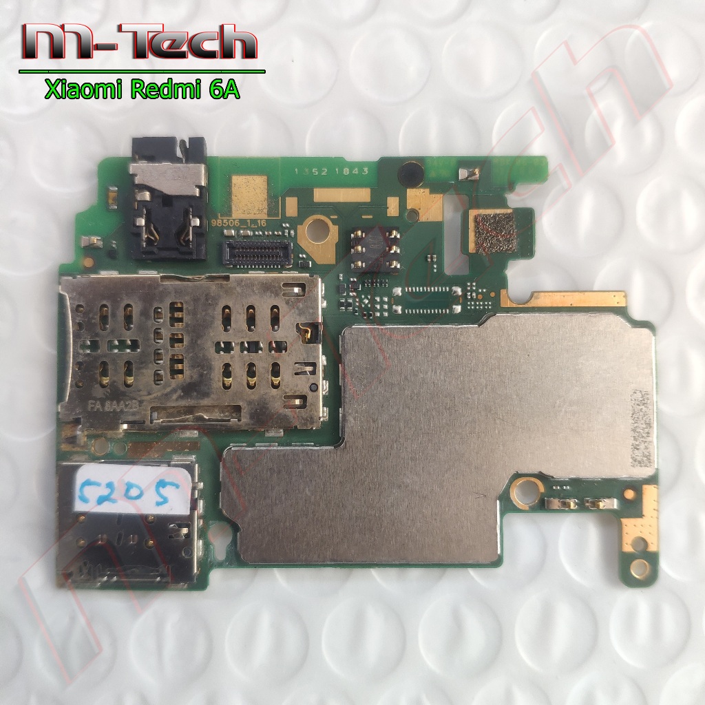 [5205] PCB Mesin Xiaomi Redmi 6A (2018) hidup minus
