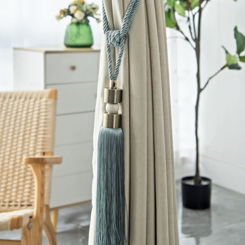 Tali Gorden Tassel Premium Jumbo Aesthetic Mewah Tali Gorden Mutiara Rumbai Bandul Mutiara