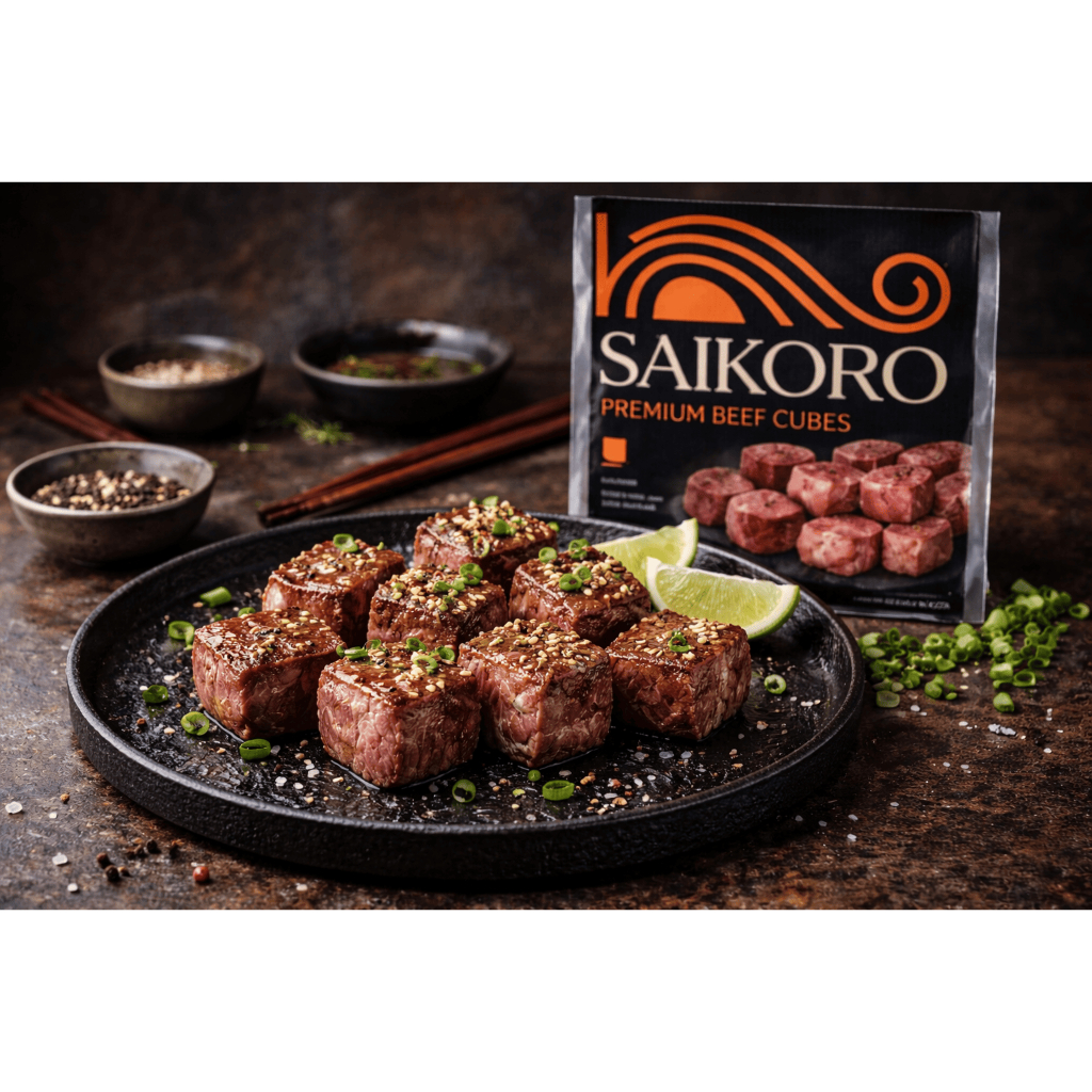 Nusa Beef / Saikoro Beef 500gr / Daging Saikoro / Beef Cube / Saikoro Frozen / Daging Sapi BBQ / Dag