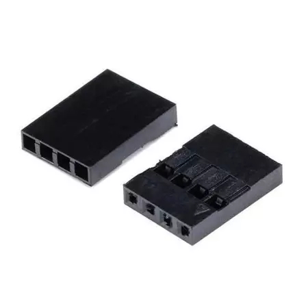 Black housing 4p dupont connector 4 p pin house Konektor pitch 2.54mm