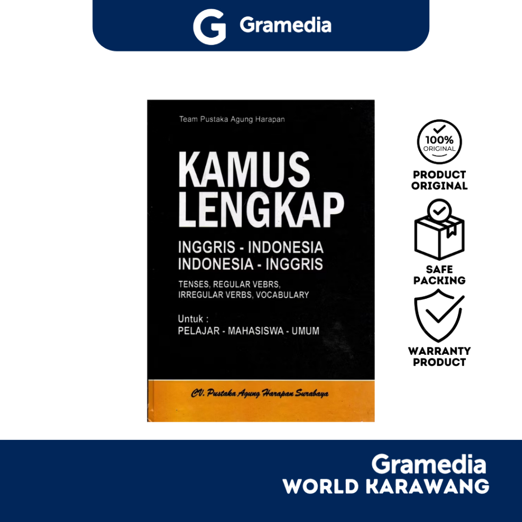 Gramedia Karawang - Buku Referensi - Kamus Lengkap Inggris-Indonesia - Indonesia-Inggris - Team Pust