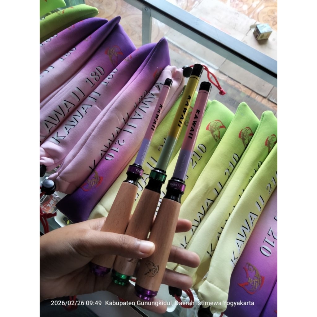 TEGEK WSY KAWAII MICRO FISHING ROD RINGAN LENTUR 180 210 240