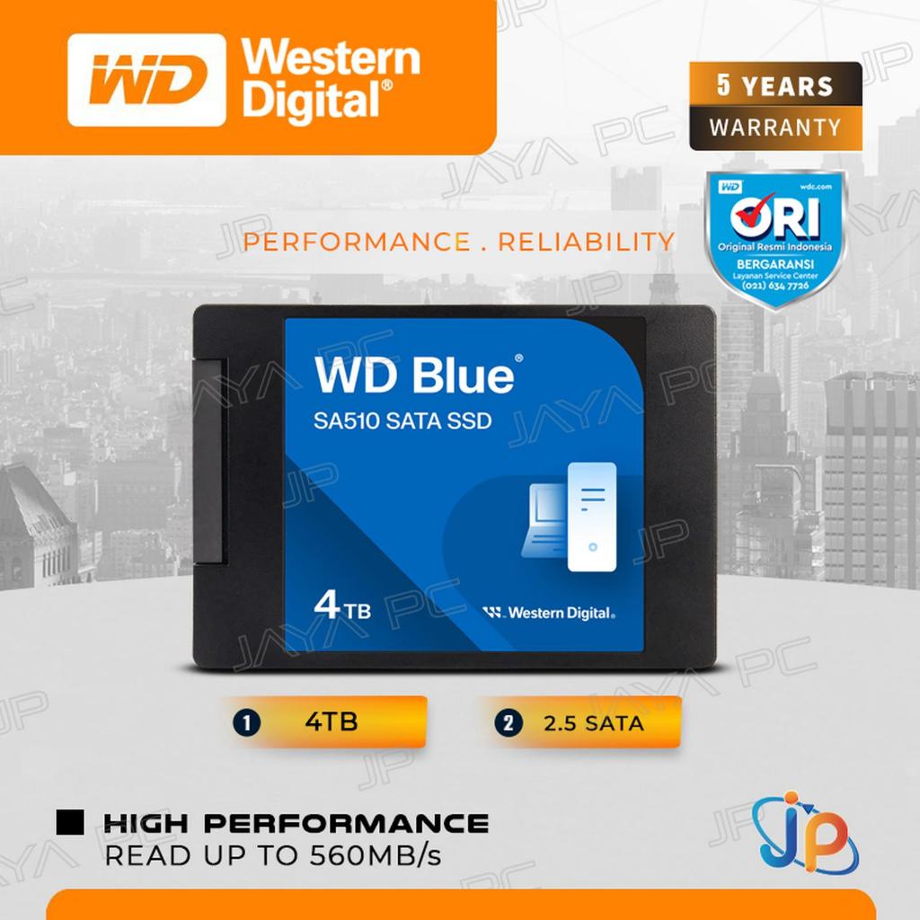 WD Blue SA510 SSD 4TB Sata 3 - 4 TB 2.5"