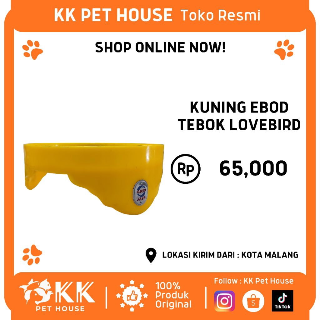 0829-KUNING EBOD TEBOK LOVEBIRD