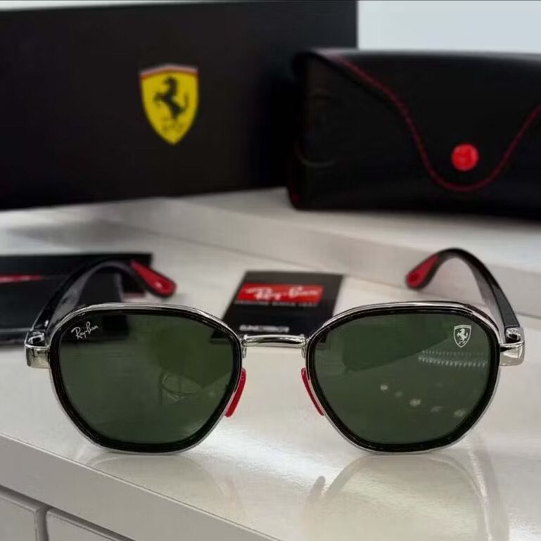 Kacamata RayBan Scuderia Ferrari RB3674 - M F031/71 145 Gold Dark Green Original