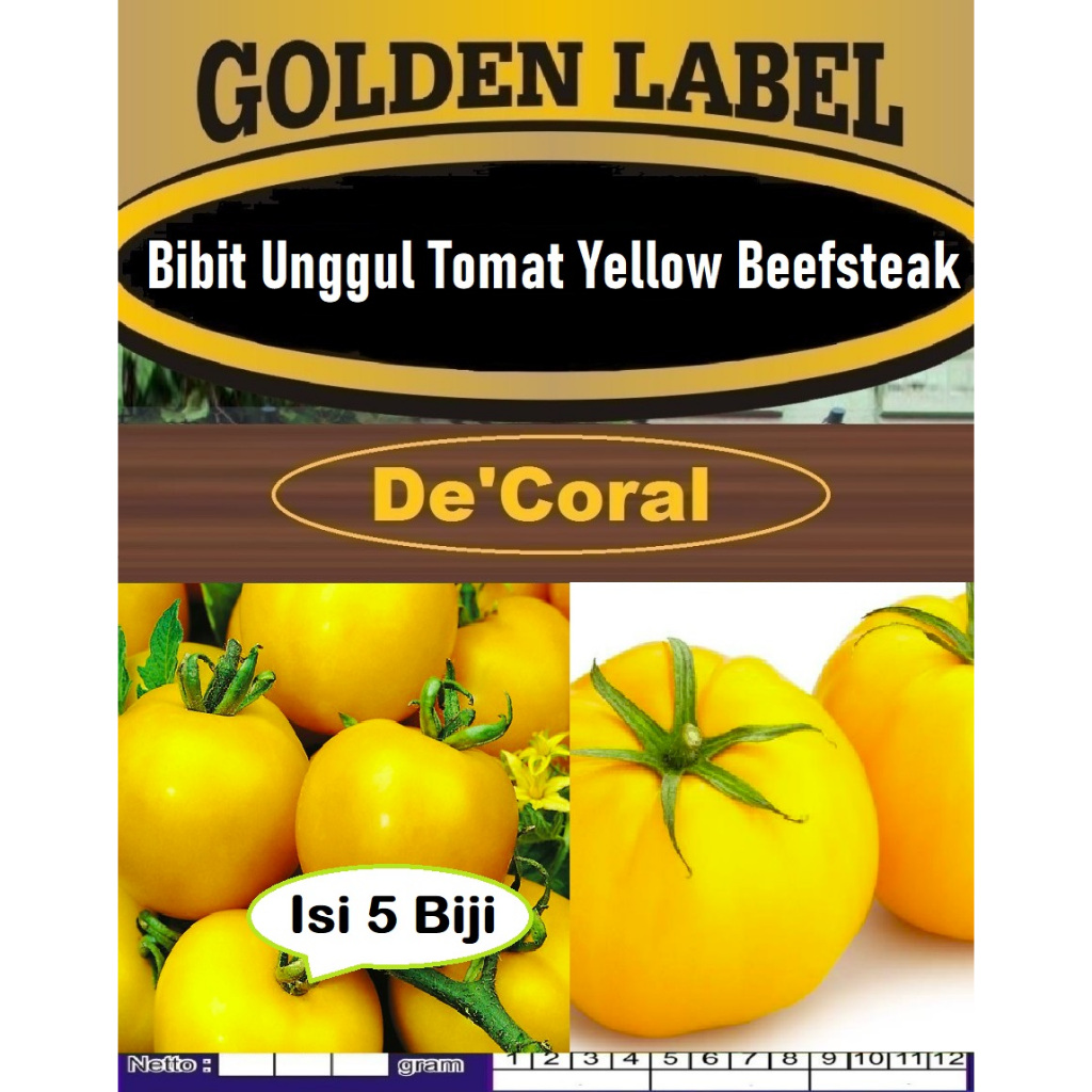 Bibit Unggul Tomat Yellow Beefsteak | Biji Benih Tomat Kuning