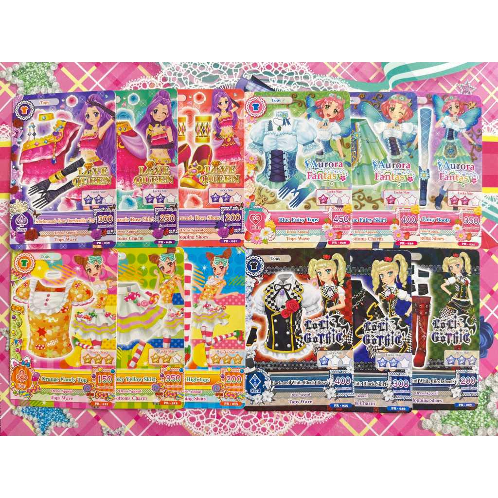 Kartu Aikatsu Promotion Tournament Love Queen Aurora Fantasy Loli Gothic Scheherazade Rose Blue Fair