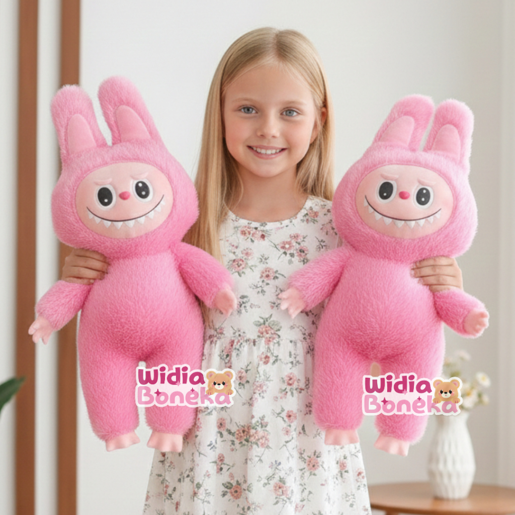 PROMO Boneka Labubu KW  murah muka karet