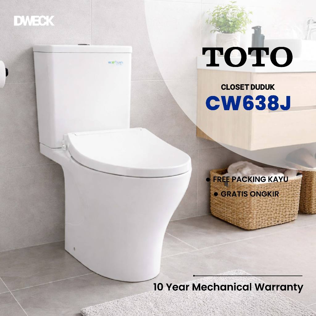 DWECK - TOTO Toilet Kloset Duduk Closet Duduk WC Duduk CW638J