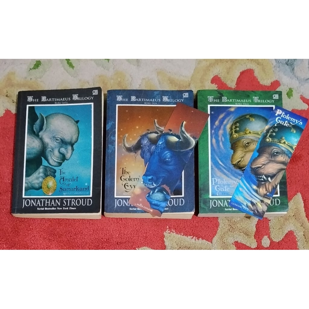 Novel The Bartimaeus Trilogy sepaket 3buku 100%ORI preloved koleksi pribadi