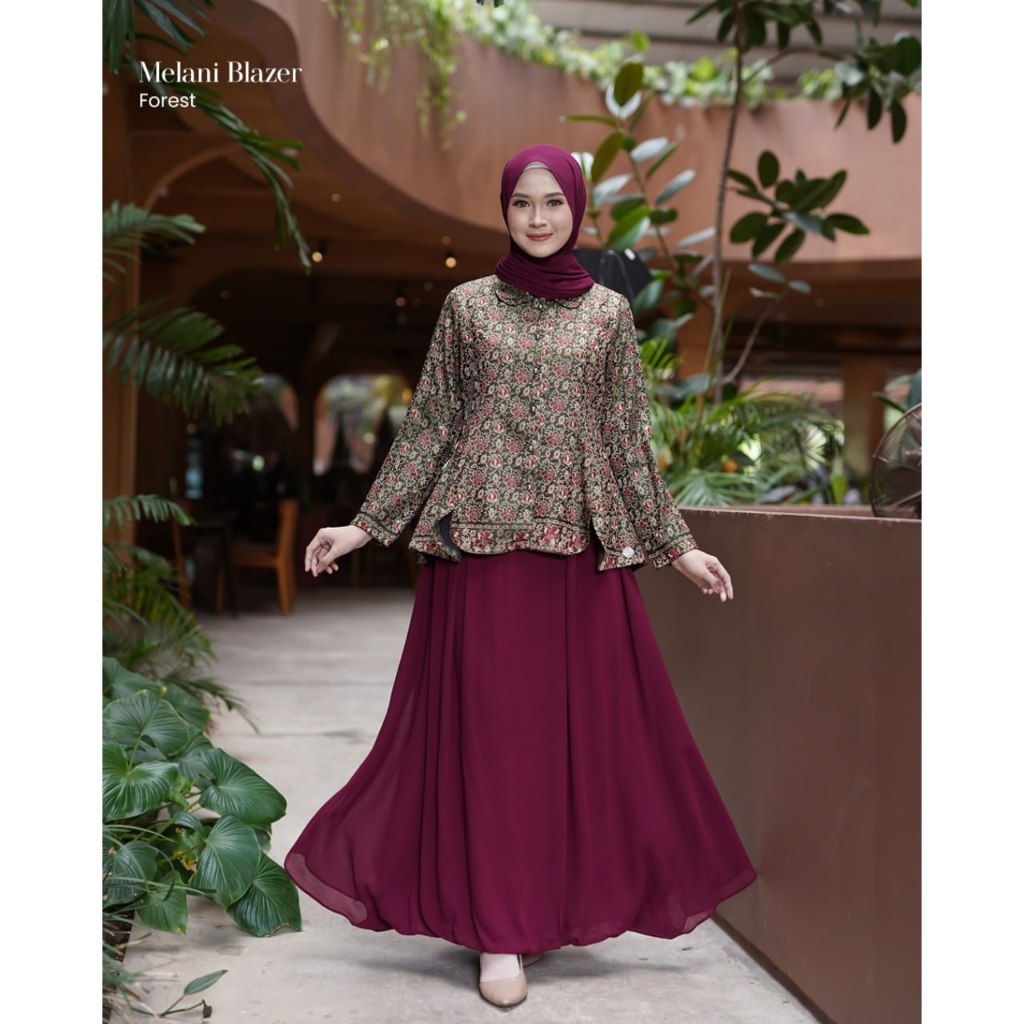 NAJATHELABEL - FAMILY COUPLE - Malik Shirt + Melanie Blazer Turkish - Bahan Tenun Troso Khas Jepara