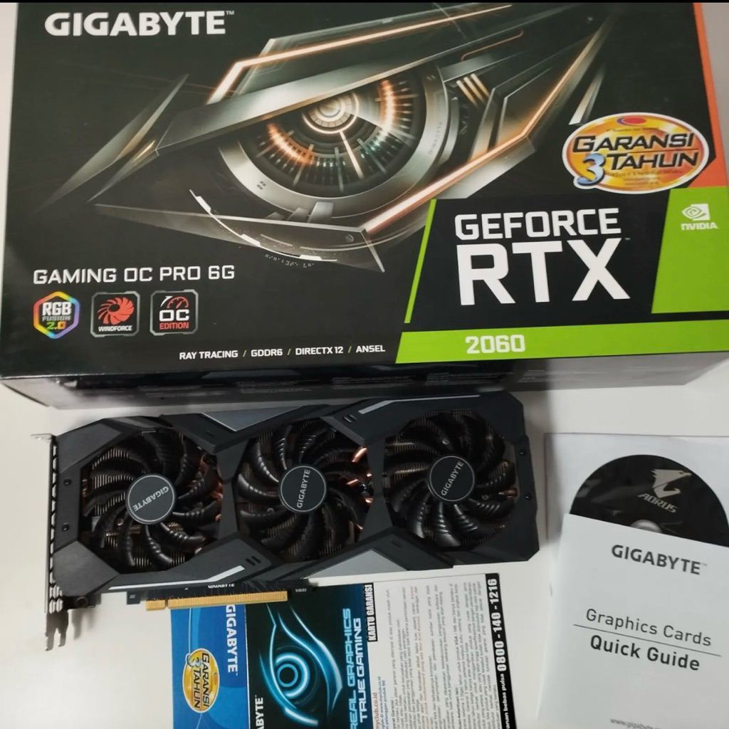 gigabyte rtx 2060 6gb, bukan super, 3060, 2070, ti